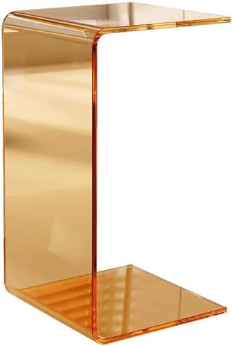 C-förmiger Beistelltisch aus Acryl für Wohnzimmer, nordisches Licht, luxuriöses, minimalistisches Design, klar, rechteckig, Eck-Snack-Tisch für kleine Räume C-förmiger Beistelltisch aus Acryl für Wohnzimmer, nordisches Licht, luxuriöses, minimalistisches Design, klar, rechteckig, Eck-Snack-Tisch für kleine Räume von Generisch