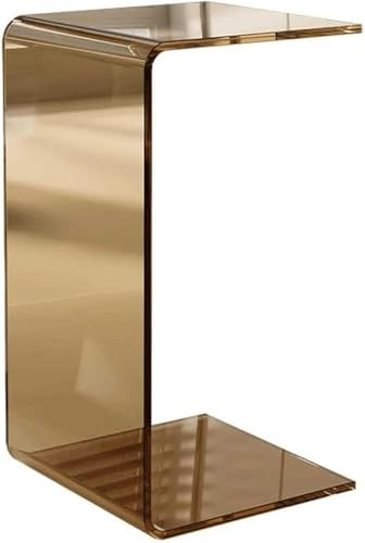 C-förmiger Beistelltisch aus transparentem Acryl – minimalistisches nordisches Design, kleiner Platz, Snacktisch, modernes Möbelzubehör C-förmiger Beistelltisch aus transparentem Acryl – minimalistisches nordisches Design, kleiner Platz, Snacktisch, modernes Möbelzubehör von Generisch