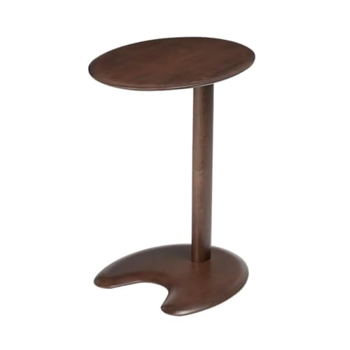 C-förmiger Massivholz Sofa Beistelltisch Armlehne Tablett Tisch Snack Beistelltisch für Bett oder Stuhl Laptop Schreibtisch für Wohnzimmer und Schlafzimmer von Generisch