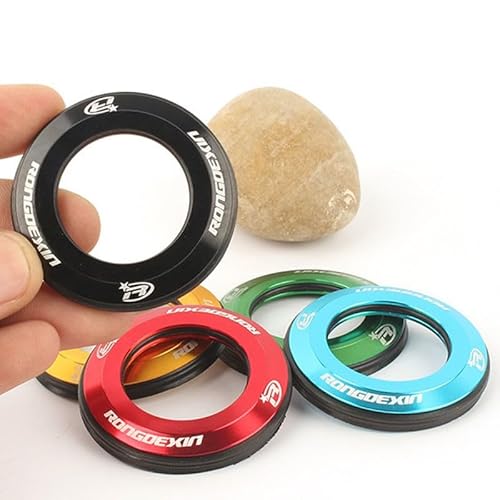 CNC-Aluminium-Legierung, Headset-Kappe, Mountainbike-Zubehör für verbesserte Gabel-Passform (grün) von Generisch