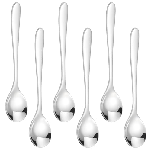 CVNRCLP 6-teiliges Eierlöffel-Set aus Edelstahl, perfekt für weich gekochte Eier und Frühstücksgenuss (RES6) von Generisch