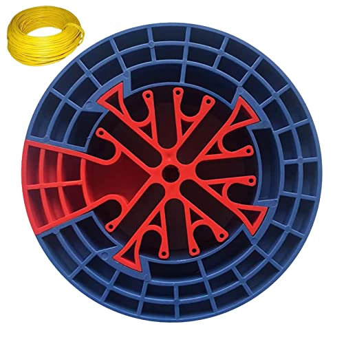 Cable Comb Tool | Cable Dresser | Runden Kabelmanagement Tool | Cord Bundler | Tragbarer Kabelkamm Management Organizer Tool | Cable Management Kit Perfekt Für Das Kabelmanagement(blue red) von Generisch