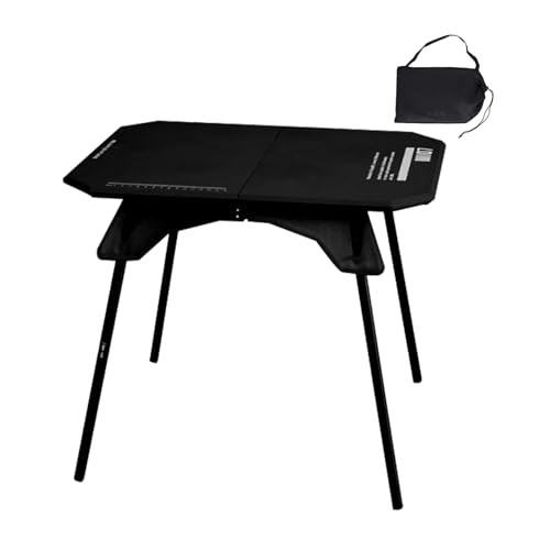 Camping Foldable Table - Aluminiumlegierung Portable Camping Table | Leichte Anti-Rutsch-Outdoor-Klapptische, ideal zum Angeln, Grillen, Outdoor, Picknick, Wandern und Innengebrauch von Generisch