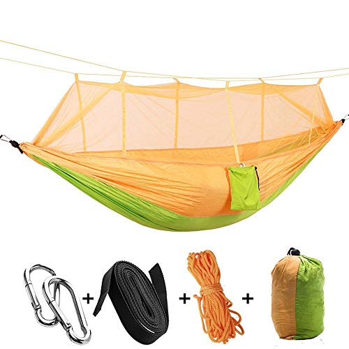 Camping Hängematte mit Moskitonetz - Leichtes Nylon Tragbar Outdoor Doppel Hängematte 2,6 m x 1,4 m Camping Hängematte mit Moskitonetz - Leichtes Nylon Tragbar Outdoor Doppel Hängematte 2,6 m x 1,4 m von Generisch