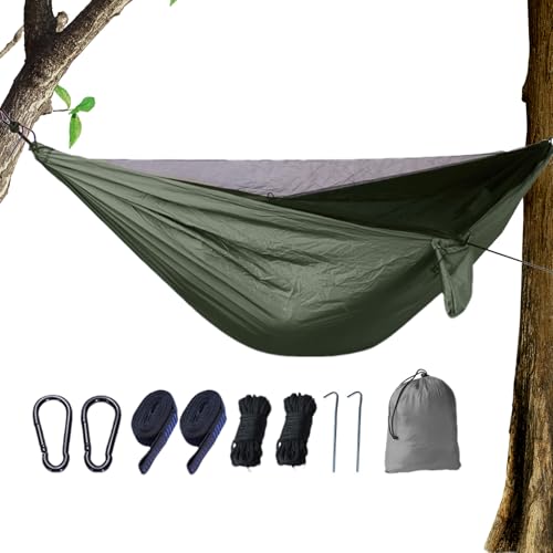 Camping -Hängematte mit Netz, Hängematte mit Fliegennetz |Leichtes Schlafnetz für Outdoors,Leichte schlafende Hängematte mit hoher Dichte mit Fliegennetz für Terrasse und Expedition von Generisch