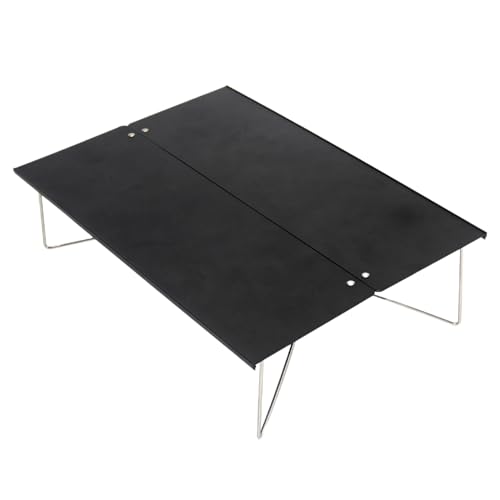 Camping Table | Faltbares tragbares Picknickfach | Leichter kompakter Outdoor -Tisch | Aluminiumlegierung Reiseständer | Rechteckige Klapptische für Lebensmittel, Laptops, Getränke von Generisch