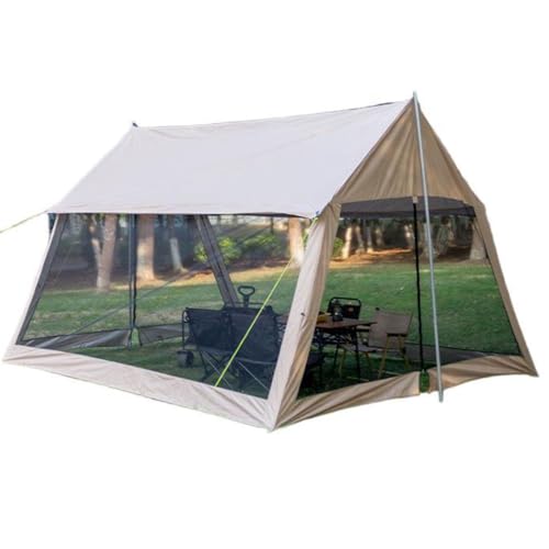 Camping Zelt Pop Up Sichtschutz Haus Pavillon für 8-12 Personen, leichtes Outdoor-Moskito-Zelt mit Tragetasche, Sonnenschutz Unterstand für Terrasse Garten Hinterhof Deck von Generisch