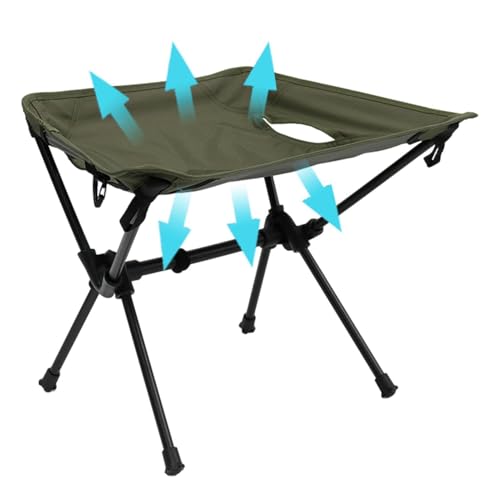 Campinghocker | Faltbarer Campingstuhl aus Aluminiumlegierung | Outdoor-Rucksack-Hocker, leicht, einziehbar, Wanderstuhl mit rutschfesten Füßen von Generisch