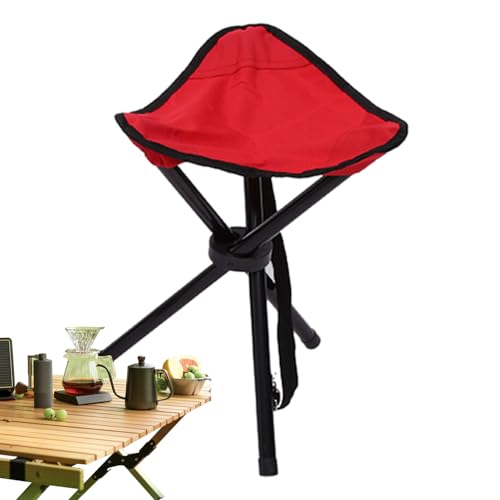 Campinghocker - Outdoor Stativhocker - Faltbare Campinghocker - Stuhl für Wandern Camping Angeln und Picknick - Tragbare Hocker mit Aufbewahrungstasche Tragetasche Tragkraft bis 79.8 kg für Wandern von Generisch
