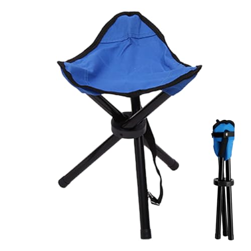 Campinghocker - Outdoor Stativhocker - Faltbare Campinghocker - Stuhl für Wandern Camping Angeln und Picknick - Tragbare Hocker mit Aufbewahrungstasche Tragetasche Tragkraft bis 79.8 kg für Wandern von Generisch