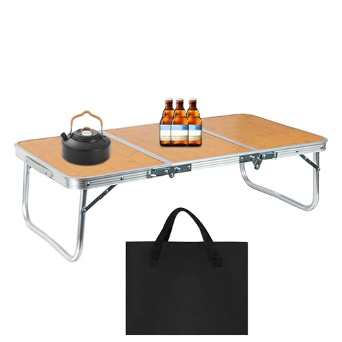 Campingtisch,Tragbare Faltbare Campingtische | Klappbar Leicht Tragbar Für Wohnmobil Reise Auto Garten Terrasse BBQ Picknick von Generisch
