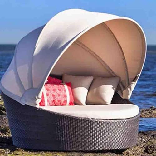 Canopy Ersatz Für Runde Sonneninsel – Überdachung Für Rattan-Gartenbett Im Außenbereich – Robuste, Wasserfeste & Sonnenschützende Ersatzabdeckung-Grey Canopy Ersatz Für Runde Sonneninsel – Überdachung Für Rattan-Gartenbett Im Außenbereich – Robuste, Wasserfeste & Sonnenschützende Ersatzabdeckung-Grey von Generisch