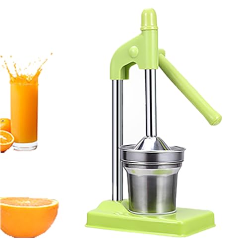 Cast Iron Juicer Hand Press - Manual Juicer Hand Press, Stainless Steel Lemon Squeezer, for Fresh Lemonade Orange Juice, Easy to Clean, Home and Kitchen. (Green) von Generisch