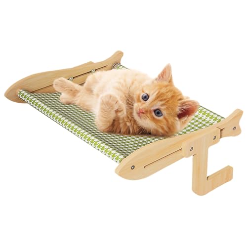 Cat Window Perches, Breathable Window Cat Perch, Sturdy Wooden Pet Furniture for Indoor Use on 17.72x13.78x7.09 inches Windowsill, Bedside, Balcony, and Patio Resting Spots Cat Window Perches, Breathable Window Cat Perch, Sturdy Wooden Pet Furniture for Indoor Use on 17.72x13.78x7.09 inches Windowsill, Bedside, Balcony, and Patio Resting Spots von Generisch