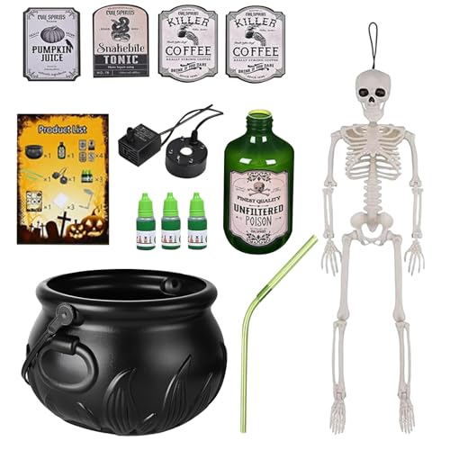 Cauldron Schale - Halloween Party Vase, Festlicher Eimer, Dekoratives Urlaubsschiff | Outdoor Küche Ornament Innen, saisonale Absicht des Hauses, Geisterhexen, Fu Cauldron Schale - Halloween Party Vase, Festlicher Eimer, Dekoratives Urlaubsschiff | Outdoor Küche Ornament Innen, saisonale Absicht des Hauses, Geisterhexen, Fu von Generisch
