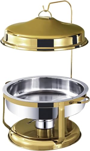 Chafing Dish Buffet Set, Edelstahl Buffet Server und Speisenwärmer mit Aufhänger, Wasserschalen und Lebensmittelpfannen für Partys und Buffets von Generisch