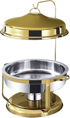 Chafing Dish Buffet Set, Edelstahl Buffet Server und Speisenwärmer mit Aufhänger, Wasserschalen & Lebensmittelpfannen für Partys und Buffets Chafing Dish Buffet Set, Edelstahl Buffet Server und Speisenwärmer mit Aufhänger, Wasserschalen & Lebensmittelpfannen für Partys und Buffets von Generisch