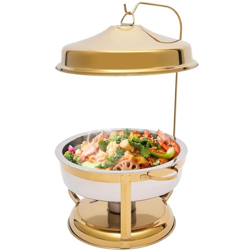 Chafing Dish Buffet Set mit Deckel und Halter, Edelstahl Speisenwärmer für Gastronomie und Partys Chafing Dish Buffet Set mit Deckel und Halter, Edelstahl Speisenwärmer für Gastronomie und Partys von Generisch