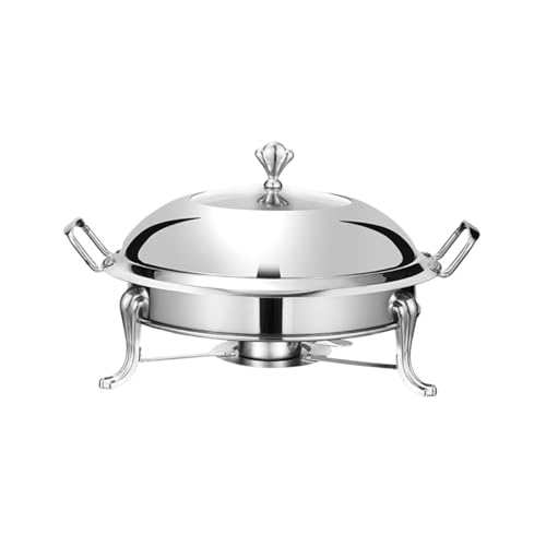 Chafing Dishes für Buffet, Edelstahl Speisenwärmer Set mit Sichtbarem Deckel, Abnehmbares Design für Catering Events und Partys von Generisch