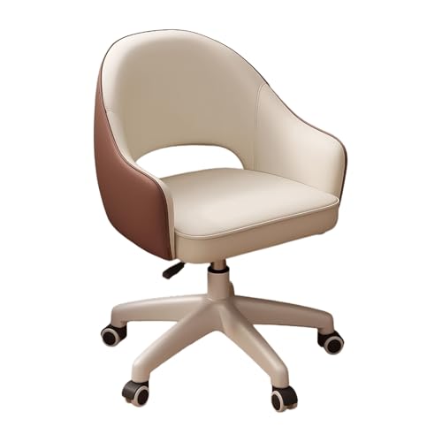 Chefsessel Bürostuhl Hohe Rückenlehne Ergonomischer Drehstuhl Schreibtischstuhl mit Armlehnen Kunstleder Rollstuhl Arbeitsstuhl für Erwachsene Ideal für Arbeit und Entspannung von Generisch