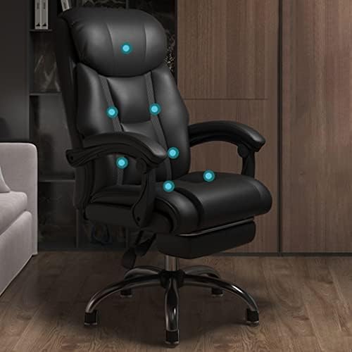 Chefsessel mit Massage, ergonomischer Stuhl mit Fußstütze, hohe Rückenlehne, Bürostuhl, verstellbarer Computerstuhl, Liegestuhl, Lendenwirbelstütze von Generisch