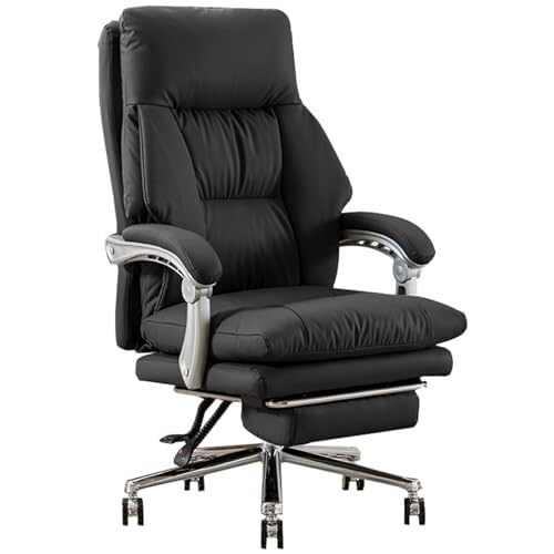 Chefsessel mit einziehbarer Fußstütze, verstellbarer Neigung und Hebefunktion, 360° Drehfunktion für Zuhause oder Arbeit Chefsessel mit einziehbarer Fußstütze, verstellbarer Neigung und Hebefunktion, 360° Drehfunktion für Zuhause oder Arbeit von Generisch