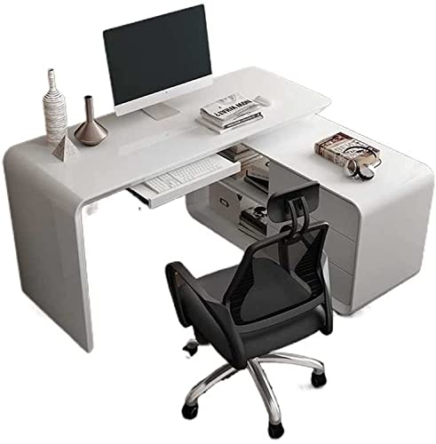 Chefsessel mit hoher Rückenlehne und Kippfunktion und Mikrofaser-Leder, ergonomischer Drehstuhl, Schreibtischstuhl mit großer Sitzfläche, extra gepolsterte Armlehnen, Grau (Bernstein) von Generisch