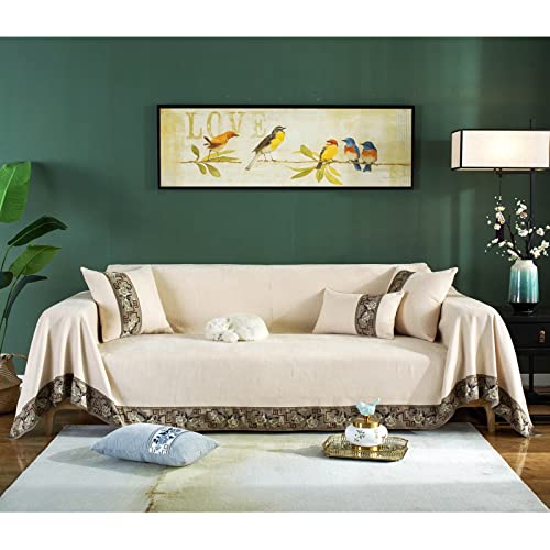 Chenille-Kissenbezüge, 45 x 45 cm, weicher Chenille-Stoff, Sofaüberwurf, Decke, passender dekorativer Kissenbezug für Wohnzimmer, gebrochenes Weiß, 2 Stück Chenille-Kissenbezüge, 45 x 45 cm, weicher Chenille-Stoff, Sofaüberwurf, Decke, passender dekorativer Kissenbezug für Wohnzimmer, gebrochenes Weiß, 2 Stück von Generisch