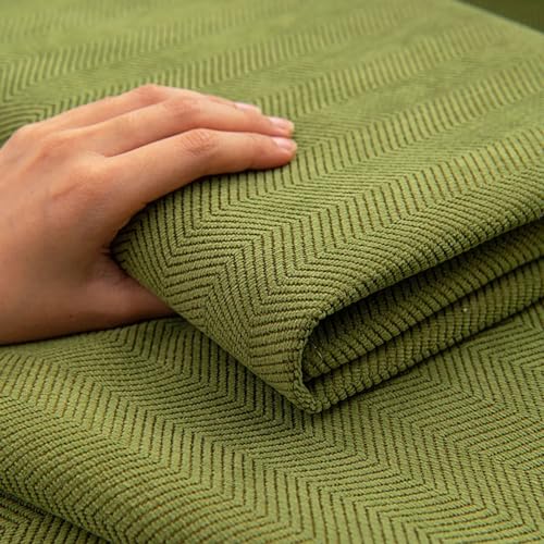 Chenille-Sofabezug mit Nadelstreifen, Schonbezug für Eckcouch, weicher Stretch-Stoff, maschinenwaschbar, einfach zu installieren, Wohnzimmerdekoration Chenille-Sofabezug mit Nadelstreifen, Schonbezug für Eckcouch, weicher Stretch-Stoff, maschinenwaschbar, einfach zu installieren, Wohnzimmerdekoration von Generisch