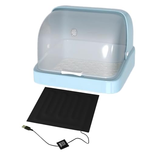 Chick Brooder Heater, Bird Incubator Warmer, Visual Nesting Brooding Box, Adjustable Heat Pad, Poultry Habitat Supplies for Baby Chicks, Parrots, Ducklings, Farm, Coop, Hatchery von Generisch