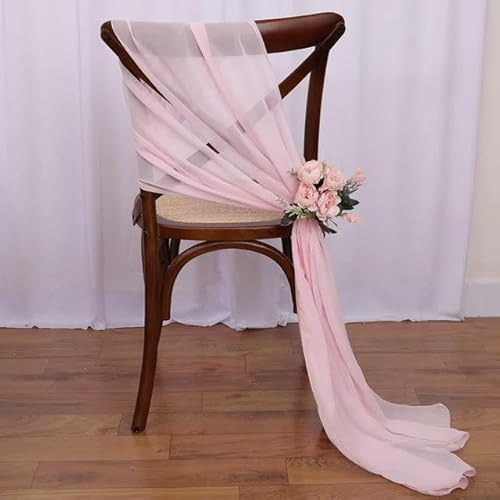 Chiffon-Stuhlschärpen für Hochzeitsdekorationen, elegant und langlebig, perfekt für einen Hauch von Eleganz zu jeder Veranstaltung von Generisch