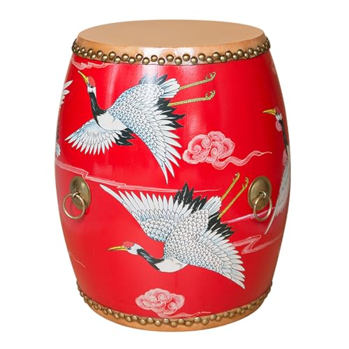Chinesischer Holztrommelhocker, vielseitige Indoor-Outdoor-Möbel für Garten, Wohnzimmer, Schlafzimmer, Terrasse als Beistelltisch, Pflanzenständer, Fußhocker Chinesischer Holztrommelhocker, vielseitige Indoor-Outdoor-Möbel für Garten, Wohnzimmer, Schlafzimmer, Terrasse als Beistelltisch, Pflanzenständer, Fußhocker von Generisch