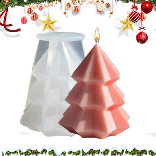 Christbaum Silikonform,Baumförmige Für Handgemachte Kerzenformen - Einfache Entformung Festliche Handwerkswerkzeuge Für Seife Epoxidharz Gießseife Kerzen Christbaum Silikonform,Baumförmige Für Handgemachte Kerzenformen - Einfache Entformung Festliche Handwerkswerkzeuge Für Seife Epoxidharz Gießseife Kerzen von Generisch