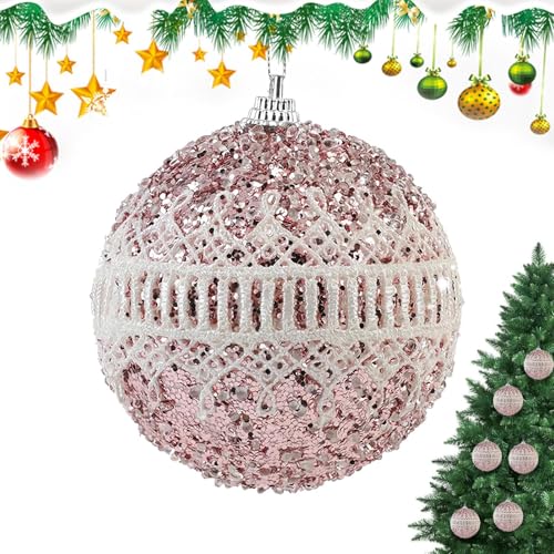 Christbaumkugel Deko - 8cm zum Aufhängen unzerbrechliche Christbaumkugeln,Weihnachtsschmuck Deko,für Wohnung, Zuhause, Schulen, Studentenwohnheim, Büro, Feier, Fotografie von Generisch