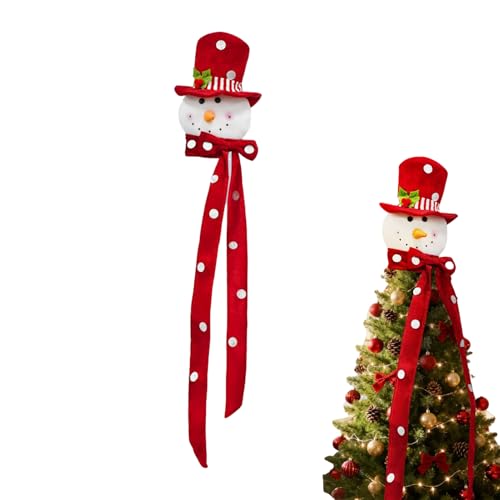 Christmas Tree Topper | Snowman Head Topper Decor | Christmas Snow Man with Hat & Scarf Tree Tip for Nursery Door Indoor Holiday Studio Living Room Winter Party Home Christmas Tree Topper | Snowman Head Topper Decor | Christmas Snow Man with Hat & Scarf Tree Tip for Nursery Door Indoor Holiday Studio Living Room Winter Party Home von Generisch