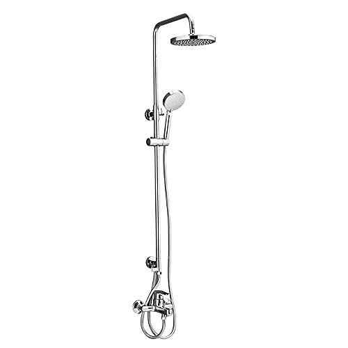 Chrom Duschsäule Set Thermostat-Wand-Duschsystem mit verstellbarer Höhe Regenduschkopf & 3 Strahlmodi Moderne Badezimmer Duscharmatur Chrom Duschsäule Set Thermostat-Wand-Duschsystem mit verstellbarer Höhe Regenduschkopf & 3 Strahlmodi Moderne Badezimmer Duscharmatur von Generisch