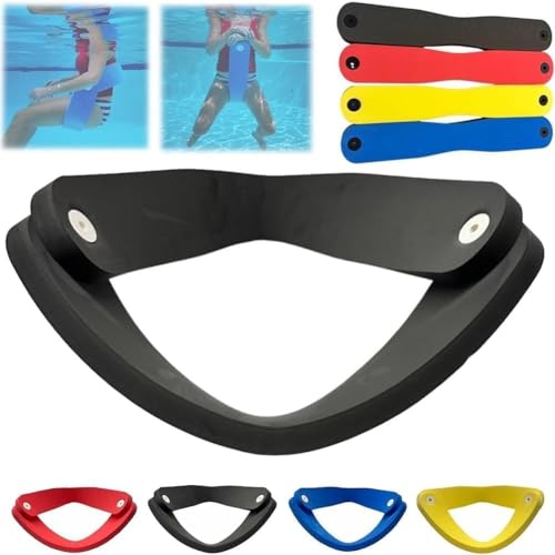 Civilizek Wasserliege, 3-in-1 Civilizek Wasserliege Faltbar, Grand Floats Float-n-fold Schwimmsessel für Pool, Schaumstoff-Liegestuhl, Pool-Lounge, Kein Aufblasen für Erwachsene/Kinder (Schwarz) von Generisch