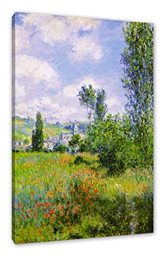 Generisch Claude Monet - Aussicht von Vétheuil- Impression als Leinwandbild/Größe: 60x40 cm/Wandbild/Kunstdruck/fertig bespannt von Generisch