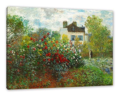 Generisch Claude Monet - Des Künstlers Garten in ArgenteuilEi als Leinwandbild/Größe: 120x80 cm/Wandbild/Kunstdruck/fertig bespannt von Generisch