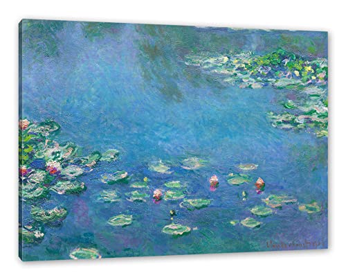 Generisch Claude Monet - Seerosen III als Leinwandbild/Größe: 100x70 cm/Wandbild/Kunstdruck/fertig bespannt von Generisch