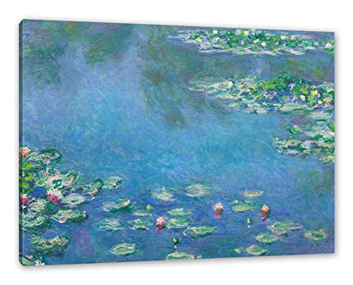 Claude Monet - Seerosen IV als Leinwandbild/Größe: 60x40 cm/Wandbild/Kunstdruck/fertig bespannt von Generisch