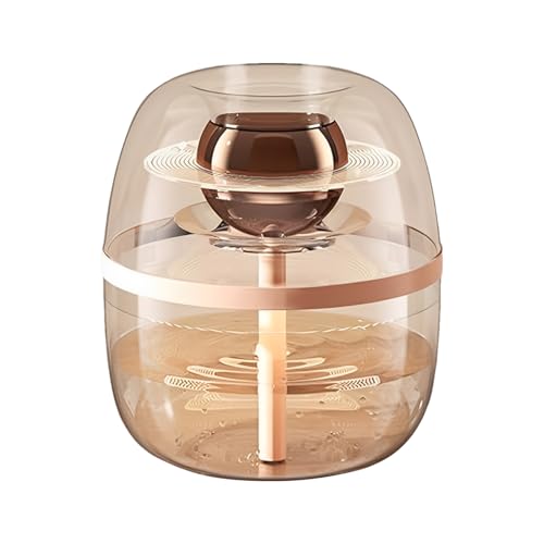 Clear Humidifier, Transparent Large Capacity Cool Mist, Double Spray Silent Diffuser for Moisture Control and Aromatherapy, Travel, Vehicles, Nursery, Desk, Bedroom, von Generisch