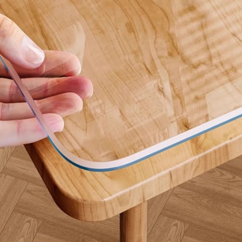 ClearTablecloth, 5 mm dick, wasserdicht und kratzfest, mattes Finish, fettdichte Tischfolie, Tischmatte für Esszimmer und Küche (70 x 1) von Generisch