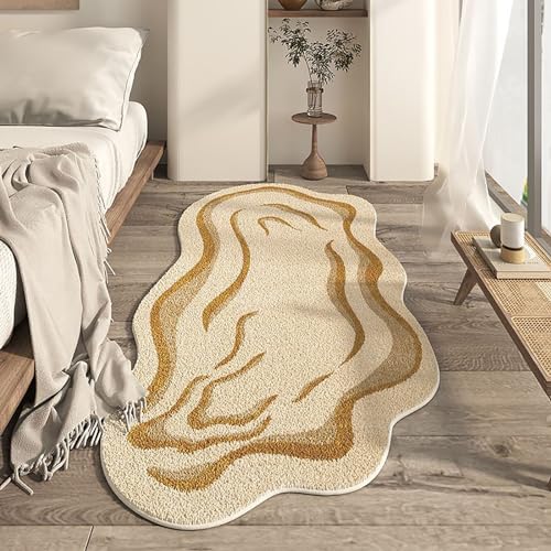 Cloud Area Teppich, weiches künstliches Kaschmir, waschbar mit rutschfester Unterseite, unregelmäßiges Design für einfache Pflege, ideal für Wohn- und Schlafzimmer-Dekor von Generisch