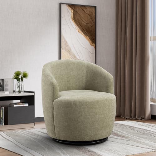 Comfy Boucle Drehstuhl – gepolsterter Sherpa-Sessel zum Lesen, Wohnzimmer, Schlafzimmer, Büro und Club – gemütliches weißes Teddyfell-Design von Generisch