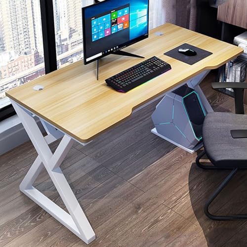 Computertisch, 100 cm, moderner Arbeitsplatz für Heimbüro und Gaming, PC-Studiertisch mit zwei Kabelmanagementlöchern, elegante und funktionale Möbel von Generisch