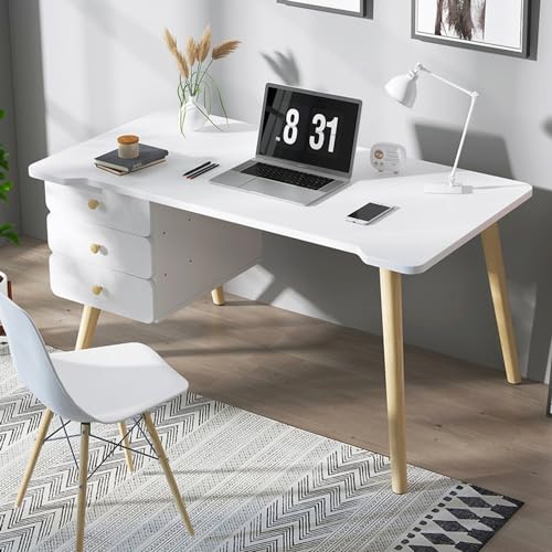 Computertisch aus Holz mit 2 Schubladen, stabiler Home-Office-Gaming-Schreibtisch, einfache Montage, stilvolles, modernes Design, ideal für den Heimarbeitsplatz Computertisch aus Holz mit 2 Schubladen, stabiler Home-Office-Gaming-Schreibtisch, einfache Montage, stilvolles, modernes Design, ideal für den Heimarbeitsplatz von Generisch