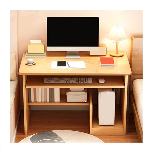Computertisch aus Massivholz – langlebige ökologische Tafel, harte Textur, vielseitig für verschiedene Szenarien, ideal für Zuhause oder Büro von Generisch