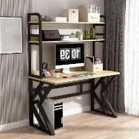 Computertisch mit Ablagen, idealer Schreibtisch für Zuhause, Büro, Arbeitszimmer, Schreibtisch für PC, Laptop, Gaming, Holzschreibtisch mit Bücherregal und Organisationslösung Computertisch mit Ablagen, idealer Schreibtisch für Zuhause, Büro, Arbeitszimmer, Schreibtisch für PC, Laptop, Gaming, Holzschreibtisch mit Bücherregal und Organisationslösung von Generisch