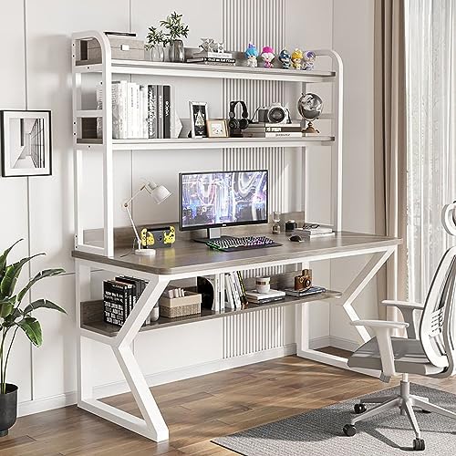 Computertisch mit Stall und Bücherregal, Arbeitsschreibtisch Arbeitsplatz für Home Office, geeignet für Erwachsene und Studenten Computertisch mit Stall und Bücherregal, Arbeitsschreibtisch Arbeitsplatz für Home Office, geeignet für Erwachsene und Studenten von Generisch